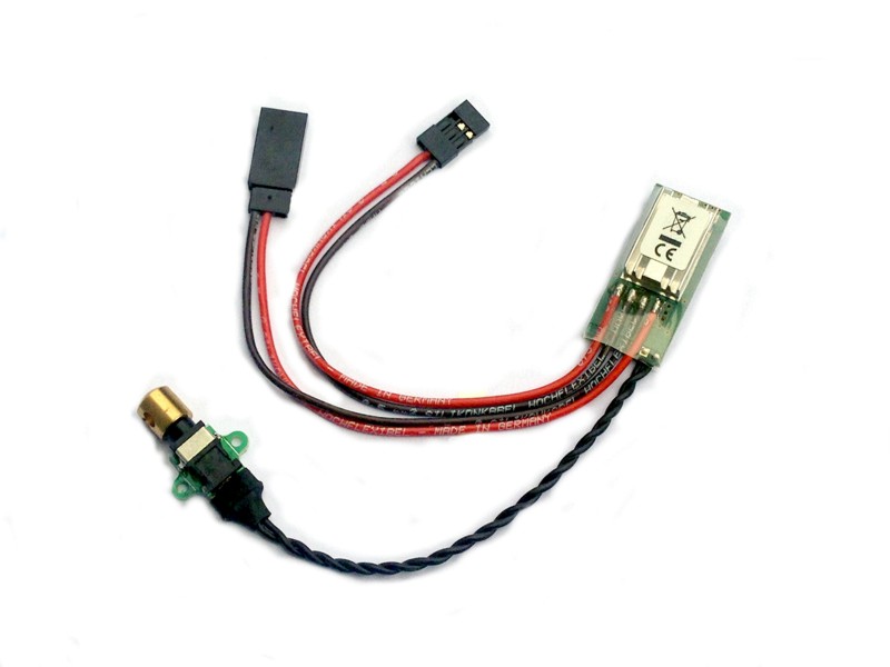 Voltage regulator 5.5V 7A with electronic switch strip to fly